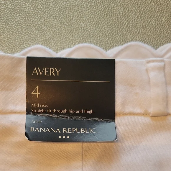 Banana Republic White Pants Size 4 - Picture 4 of 7